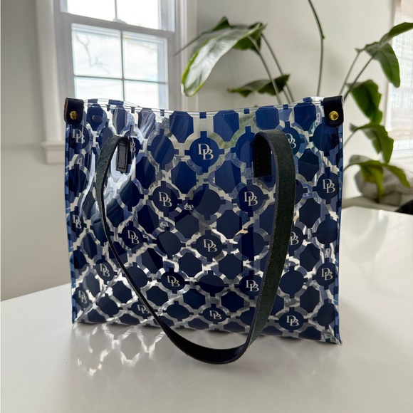 Dooney & Bourke Handbags - Dooney & Burke Blue Patterned Tote Bag